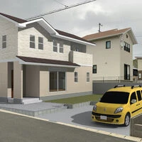 画像1594：静岡市清水区の注文住宅｜バルコニーの外壁にウッド調アクセント使用のデザインがお洒落